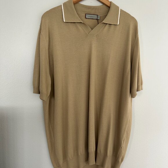 CANALI Regular Fit Johnny Collar Polo - Picture 2 of 4